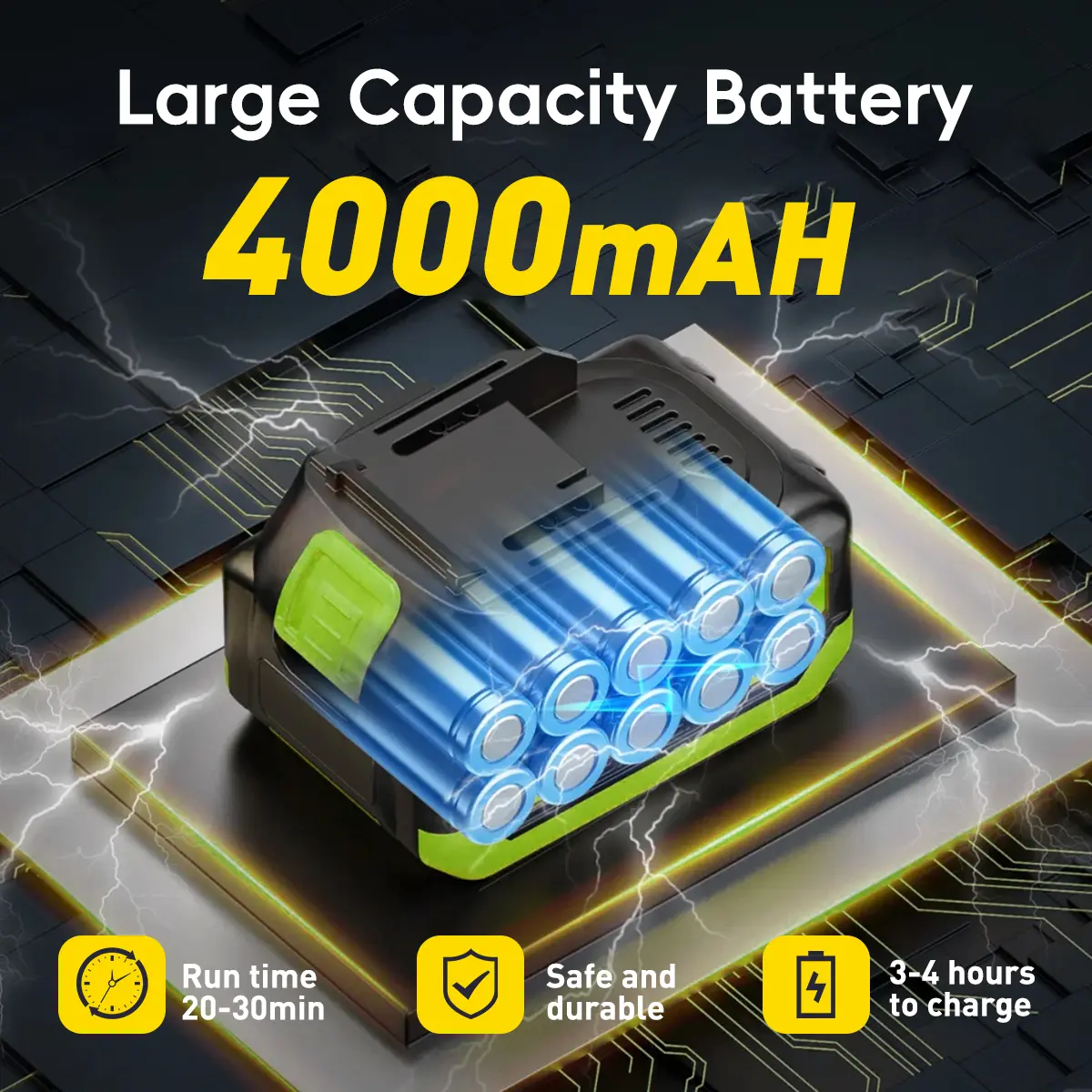 4000mAh battery