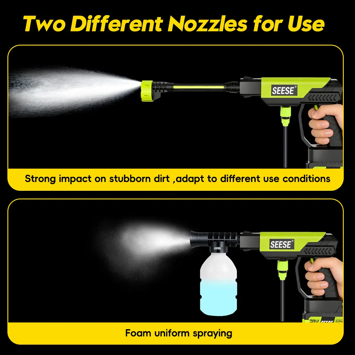 Two nozzle modes